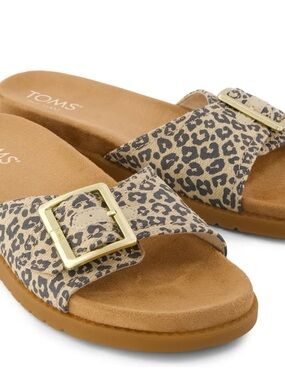 Tom’s Marin Slide Sandal Leopard